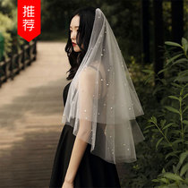 Fashion OL Double Nail Pearl Head Yarn 2020 New Sewed Metal Hair Comb Wedding Yarn Accessories Women
