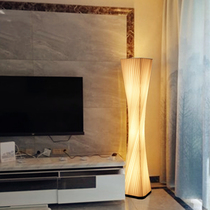Delta original simple creative Nordic modern bedroom living room sofa floor lamp background vertical LED remote control light