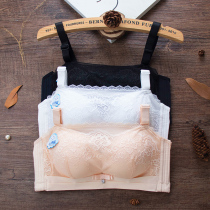 Summer thick bandeau underwear without rims anti-light gathered sub-breast bra Lace breathable sexy suit