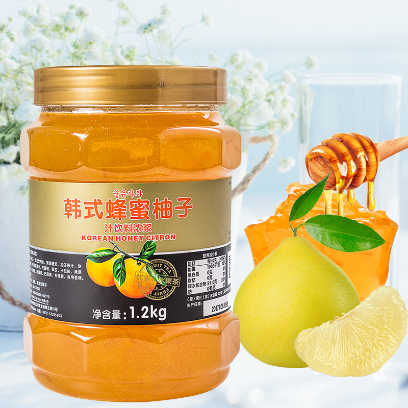 [6.50] Fresh Korean Honey Pomelo Tea 1.2kg Flower and