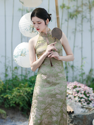 taobao agent Retro summer cheongsam, dress, Chinese style, fitted