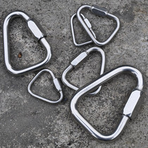 Connection Buckle Gliding umbrella Buckle Triangle Buckle Mountaineering Lock Quick Connection Triangular Lock Quick Hanging Buckle 316 Stainless Steel