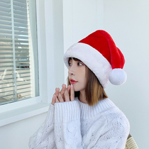Christmas hat Santa Claus hat Christmas Men and women Adult plush Children event party presents Decorative Gifts