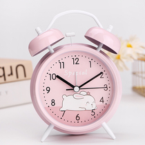 Night light integrated clock student alarm clock 2020 new desktop children Girl Princess minimalist alarm Big Sound