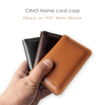CIMO leather business card holder bag box bank card holder for men and women business card holder