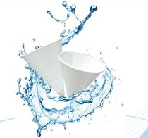Conical cupcake 3 7 oz disposable airport tip bottom triangular environmentally friendly conical paper cup 5000 only