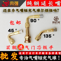 American battery car explosion-proof extended air nozzle bicycle beauty nozzle pump joint balance car extended pump