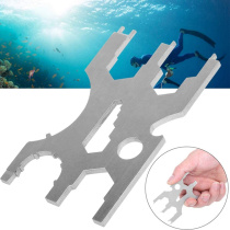 Regulator secondary head multifunctional ultra-thin card type repair tool stainless steel metal diving accessories