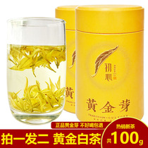 (One shot and two shots) 2021 New Tea Gold Bud Authentic Anji White Tea Before Rain Premium Tea Canned Green Tea