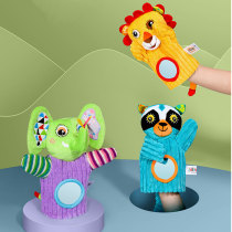 jollybaby baby finger doll animal gloves nibble with toy rattle baby sleeping appeasement