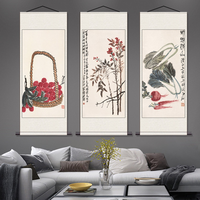 齐白石荷花挂画-齐白石荷花挂画促销价格、齐白石荷花挂画品牌- 淘宝