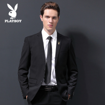 Playboy casual suit men slim Korean version of the small suit jacket jacket trend mens business formal single west