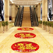 Opening anniversary floor stickers shopping mall doors storefronts non-adhesive window stickers grand opening welcome to ground stickers