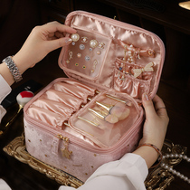 Cosmetic bag female portable large capacity super fire 2021 travel high grade value jewelry cosmetics storage bag cosmetic case