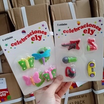  Export childrens household eraser set cardboard package(removable and assembled eraser)