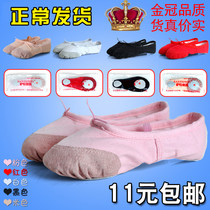 Pink dance shoes children female soft bottom practice male nationality Chinese body cat claw dancing girl ballet shoes
