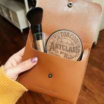 Send holster brush toocoolforschool cool three-color repair powder High-gloss one-piece disc shadow nose shadow