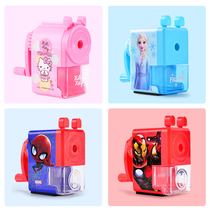Hello Kitty pencil sharpener for children primary school first grade automatic pen rotation machine pen knife hand-cranked stationery