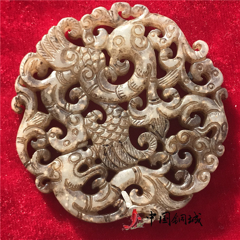 ZI100 青白玉透雕竹笹香嚢・玉佩・玉珮☆中国古玩古董装身具