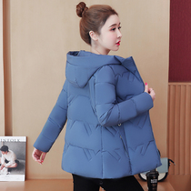 Down cotton coat womens short 2021 new winter coat slim-fit hooded cotton suit large size Korean version of the fashion small quilted jacket
