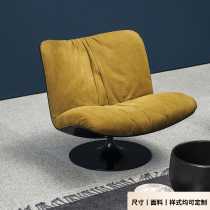 Designer single rotating chair FRP light luxury model house sales department leisure sofa reception chair art alien