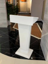 Store entrance shopping guide table Lecture table Guide welcome table Reception desk Consultant Restaurant collar simple white small