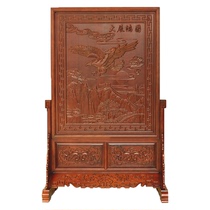 Solid wood floor screen Chinese living room hotel bedroom office small apartment wood carving partition porch screen