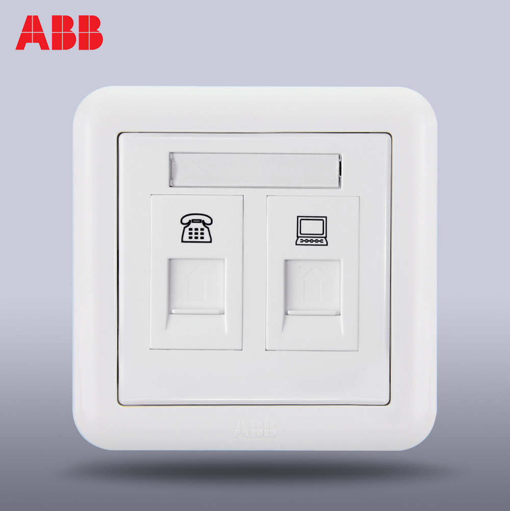 ABB switch socket panel ABB switch ABB socket Dejing binary/telephone computer socket AJ323