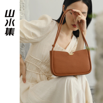 Landscape set bag 2021 new fashion summer portable baguette bag fashion wild personality niche one shoulder armpit bag