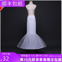 New wedding dress skirt support fishtail yarn support elastic belt mesh tail bone wedding dress accessories