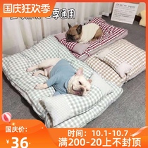 Fighting dog kennel pet dog can be removed and washed four seasons universal small and medium dog Bago Chai dog Keji warm nest mat