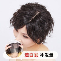 Real hair wig curly hair long summer French Lady simulation wool roll elderly grandmother one piece fashion age reduction