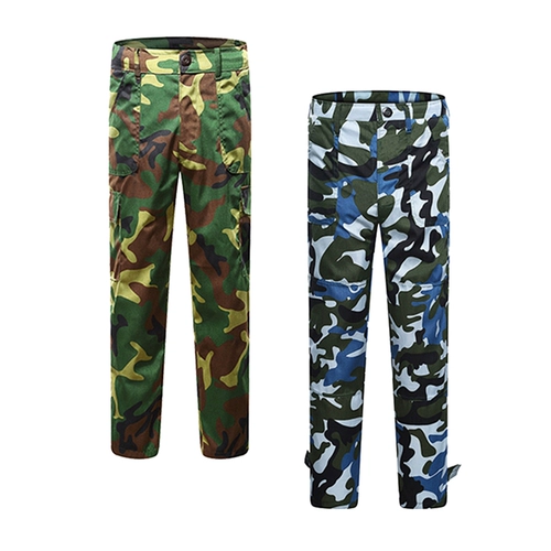 Камуфляжные дорожные износостойкие дышащие летние штаны для школьников, свободный крой, подходит для студента