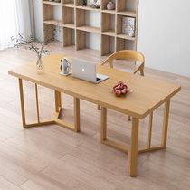 Solid Wood computer desk Nordic small apartment desk writing desk study calligraphy table Workbench home simple desk