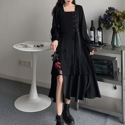 taobao agent Design autumn lace long skirt, dress for princess, trend of season, maxi length, plus size