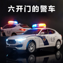 Police car toy back force alloy car model simulation fire truck boy Police Car childrens toy car car car model