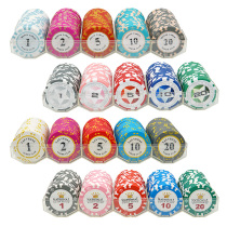 Texas Holdem Chip Coin Set Mahjong Pavilion Chess Room Special Chip Card Chip Card Points Game Tokens Game Tokens