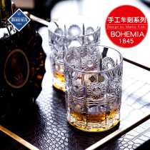 Czech imported BOHEMIA BOHEMIA crystal glass whisky glass wine glass juice cup