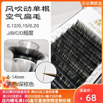 Grafting eyelashes single air flat hair beauty Cicilia special wind blowing Japan super soft natural dense non-sense Mink