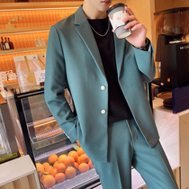 Daping loose suit mens suit Korean trend handsome light familiar suit two-piece suit