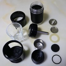 American second generation STARESSO coffee machine powder box accessories stainless steel powder Cup rubber ring upper cover pressure Rod water tank cup holder