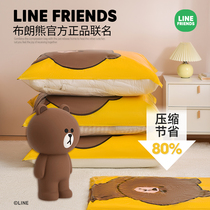LINEFRIENDS joint compression bag vacuum household thickened dustproof and mildew quilt clothing air extraction storage bag