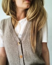 Weston Nordic style V-neck cardigan vest vest waistcoat A No Chinese braided illustration text description