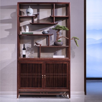 Jingtong Guangming Shang Di new Chinese-style minimalist series ebony high-end precious solid wood side hall cabinet