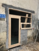 Pinus sylvestris original wooden door folding door linkage door sliding door glass door retro door Russian imported baking material