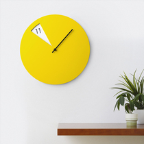 Italy imported wall clock fan-shaped small window creative design minimalist clock living room simple silent wall clock 30cm
