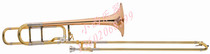 Pitch-changing tenor trombo (phosphorus copper horn mouth)Tone Bb F (imitation Bach type)tenor trombo