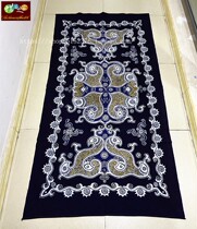 High-quality batik batik long tablecloth Miao batik wall hanging tablecloth door curtain bird bat fish 170*95cm
