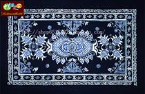 Batik Long Tablecloth Miao Nationality Batik Batik Painting Wall Hanging Tablecloth Door Curtain Pomegranate Butterfly Flower 110*170CM
