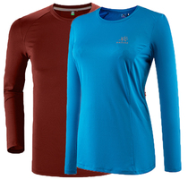 Kailo Stone Outdoor Sports Men and Women Quick Dry Stretch Long Sleeve Sunscreen Function T-shirt Top 810231